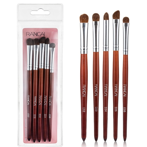 Professionelle Augen Make-up Pinsel Ponyhaar Holzgriff Aluminiumrohr Lidschatten Verblender Smudge Beauty Tools Tragbar Damen