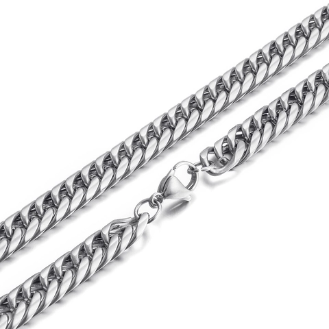 Collar Y Pulsera Para Hombre De Cadena De Eslabones Cubanos De Acero Inoxidable Chapado En Oro De 18K Joyería Hip Hop