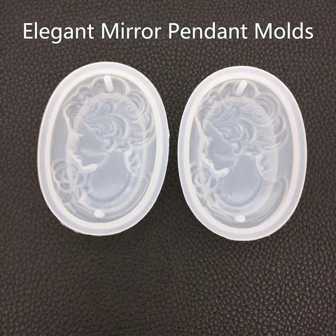 Oval Kameo Edeldame Porträt Relief Silikonform Für DIY Harz Handwerk Aromatherapie Gips Seife Spiegel Oberfläche