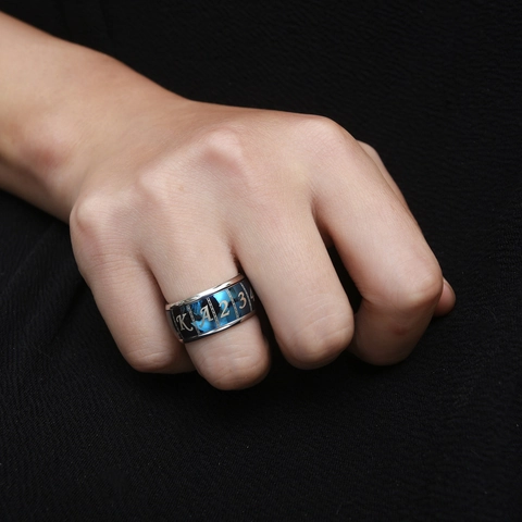 Pokerkaart Draaibare Spinner Ring Roestvrij Staal Gepersonaliseerde Mode Hand Sieraden Voor Heren En Dames
