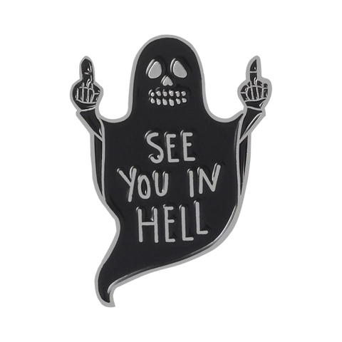 Spille Smaltate di Halloween Gotico Teschio Zucca Fantasma Spille in Lega di Metallo Distintivi per Vestiti Borse Donna Uomo Gioielli