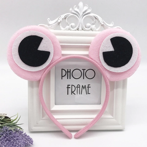 Kids Frog Eyes Headband Plush Animal Costume Hair Band For Party Performance Cute Cartoon Headpiece For Girls Boys