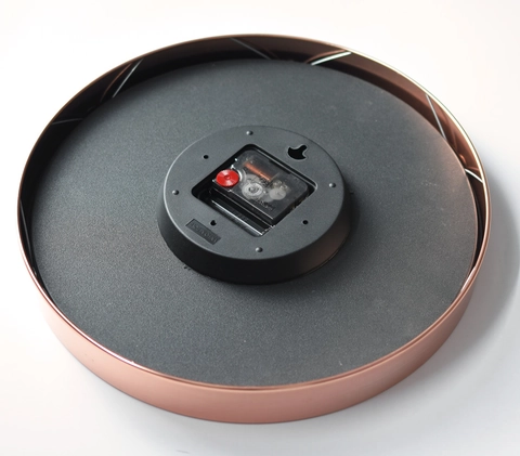 Orologio Da Parete Tondo Minimalista Moderno Telaio In Metallo Lente In Vetro Movimento Al Quarzo Silenzioso Soggiorno Camera Ufficio Arredo