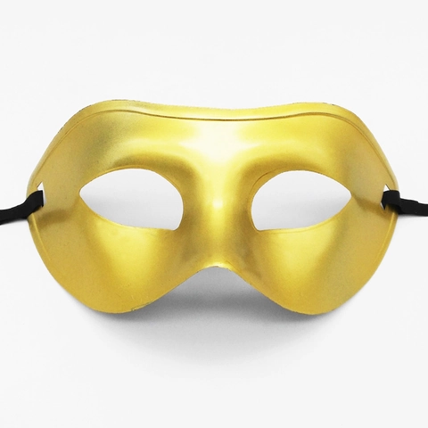Halbmaske Maskerade Maske Kunststoff Bemalt Metallic Finish Für Halloween Party Ball Karneval Kostüm Zubehör