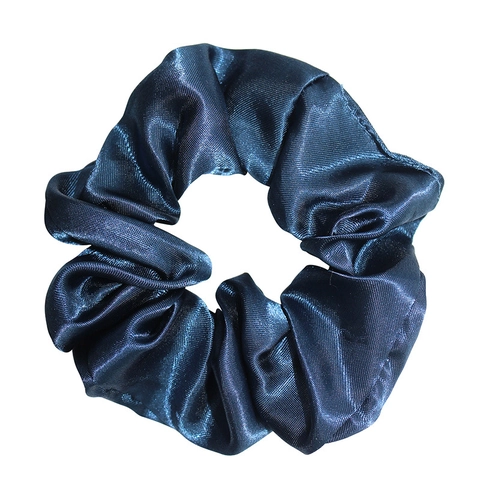 Satin Fabric Scrunchies Hair Ties Oversized Elastic Satin Shiny Ponytail Holder Solid Color Elegant Hair Accessories For Women Girls