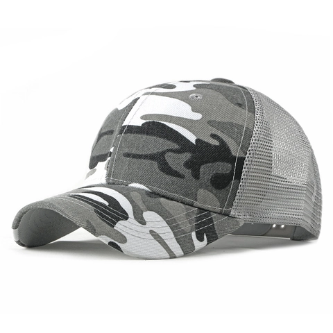 Cappello Da Baseball Camuffamento Rete Traspirante Trucker Hat Regolabile Snapback Protezione Solare Aperto Uomo Donna