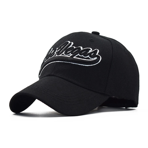 Cappello Da Baseball Ricamo Las Vegas Regolabile Tesa Curva Cotone Acrilico Cappello Streetwear