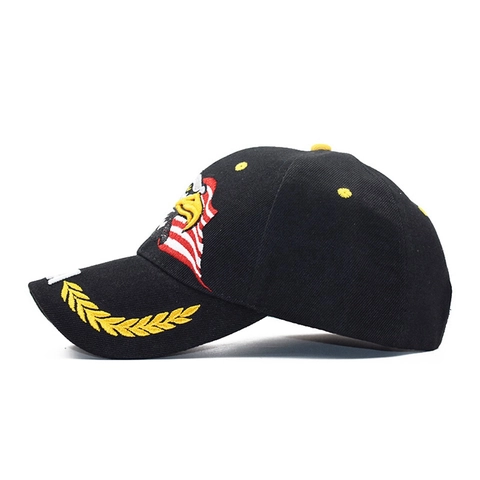 Berretto da Baseball con Ricamo Aquila e Bandiera USA in Cotone Lavato Regolabile Cappello per Uomo Outdoor Sport Casual Retro