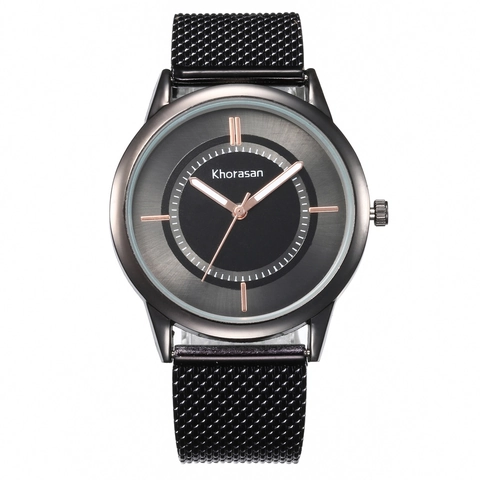 Women Quartz Watch Minimalist Analog Elegant Fashion Casual Timepiece With Metal Mesh Strap And Alloy Case