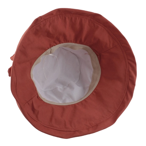 Women Summer Wide Brim Bucket Hat Cotton Polyester Foldable Sun Hat With Bow Tie Knot For Outdoor Beach Travel Casual