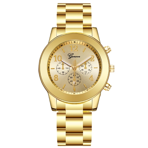 Damen Mode Quarzuhr Rundes Zifferblatt Legierungsgehäuse Edelstahlband Dekorative Hilfszifferblätter Lässige Elegante Armbanduhr