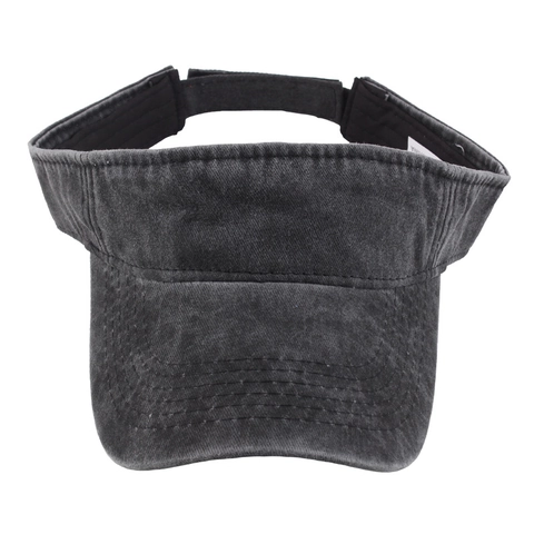 Visiera Parasole Cotone Lavato Cappello Senza Parte Superiore Vintage Regolabile Sport All Aperto Donne Uomini