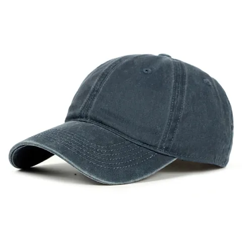Casquette De Baseball En Coton Lavé Vintage Distressed Couleur Unie Ajustable Chapeau De Soleil Hommes Femmes Casual Outdoor