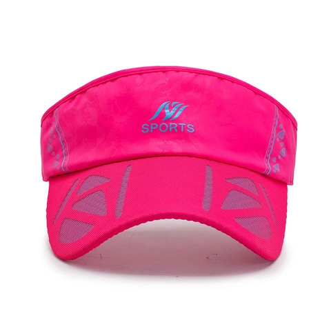 Visière De Soleil Chapeau Séchage Rapide Respirant Polyester Mesh Sport De Plein Air Course Tennis Ajustable Homme Femme Sportif