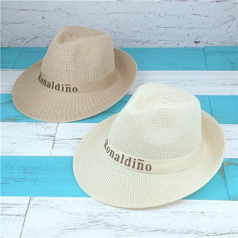Geflochtener Strohhut Fedora Atmungsaktiv Sonnenschutz Sommer Strand Outdoor Reise Sonnenschirm Für Herren Damen