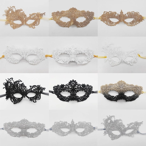 Elegante Maschera In Pizzo Maschera Per Occhi Misteriosa Per Accessorio Per Costume Da Festa Di Halloween Per Donne