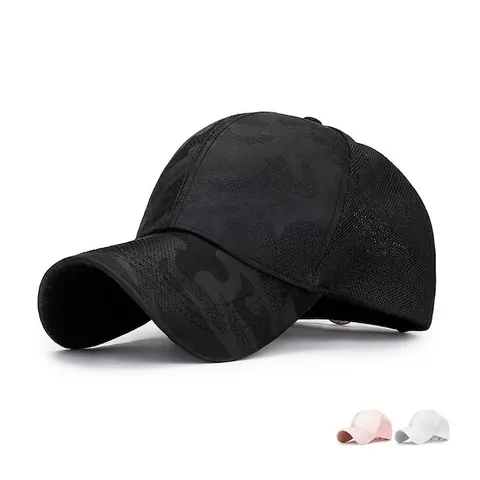 Camouflage Mesh Baseball Cap Ademende Zomer Zonnekap Verstelbare Outdoor Sport Snapback Voor Heren Dames