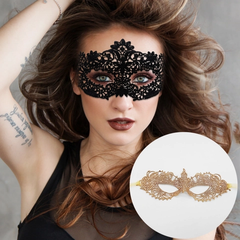 Elegante Maschera In Pizzo Maschera Per Occhi Misteriosa Per Accessorio Per Costume Da Festa Di Halloween Per Donne