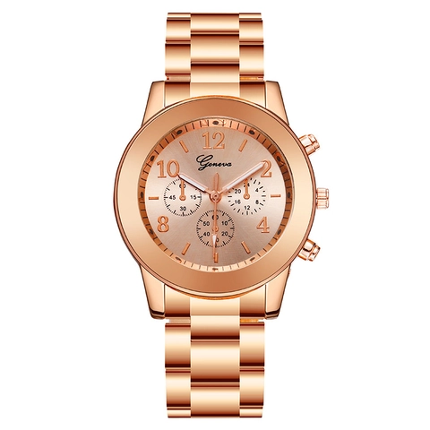 Modische Damen Quarzuhr Legierung Gehäuse Edelstahl Armband Dekoratives Zifferblatt Elegante Luxus Armbanduhr