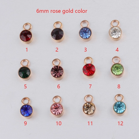 Ciondoli Pietra Natale Per Creazione Gioielli Charm In Acciaio Inossidabile 304 Zirconia DIY Collana Bracciale Accessori