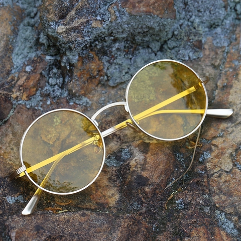 Runde Sonnenbrille Polarisiert UV400 Metallrahmen TAC Gläser Steampunk Retro Punk Rock Style Brillen Für Herren Damen