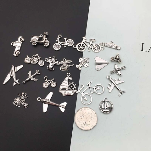 Fahrzeuganhänger Aus Legierung Antiksilber Für DIY Schmuckherstellung Armband Halskette Ohrringe Bastelbedarf