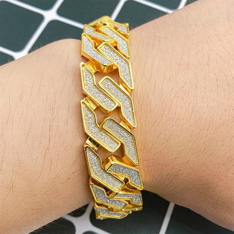 Luxury Iced Out Watch And Bracelet Rhinestone Encrusted Alloy Stainless Steel Fashion Hip Hop Jewelry For Men