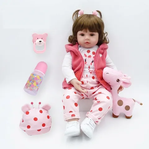 Realistic Reborn Baby Doll Silicone Limbs Soft Cotton Body Newborn Style Handmade Lifelike Toy For Kids Collection