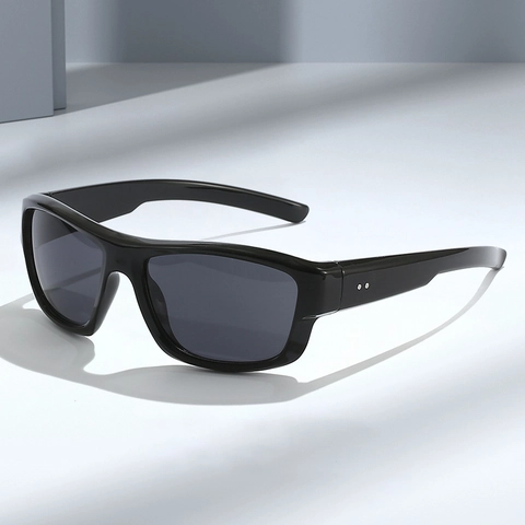 Y2K Sportzonnebril UV400 Bescherming PC Frame Rechthoekig Punk Retro Street Fashion Voor Heren Dames Outdoor Fietsen