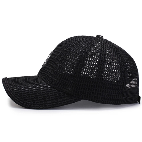 Breathable Mesh Baseball Cap Sun Protection Summer Outdoor Sports Hat Adjustable For Men Casual