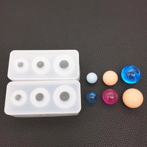 DIY Silikonkugelform Spiegeloberfläche Sternenkugel Mehrere Größen Schmuckgusswerkzeug Harzhandwerk