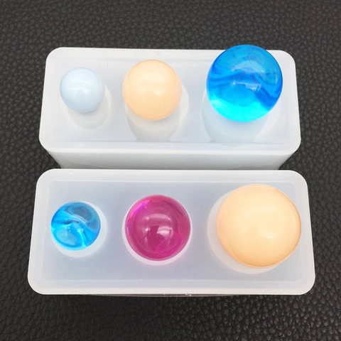 DIY Silikonkugelform Spiegeloberfläche Sternenkugel Mehrere Größen Schmuckgusswerkzeug Harzhandwerk