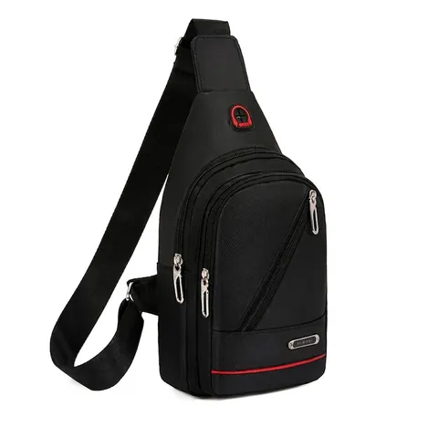 Men Chest Bag Waterproof Oxford Cloth Sling Crossbody Shoulder Pack Casual Sports Outdoor Travel Hiking For Male