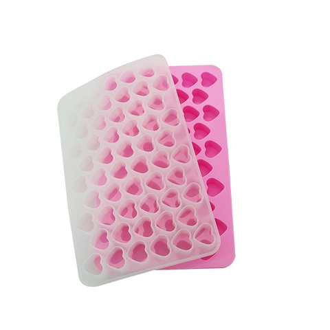 Heart Shaped Silicone Mold Mirror Surface Multi Cavity DIY Chocolate Ice Cube Candy Baking Tool