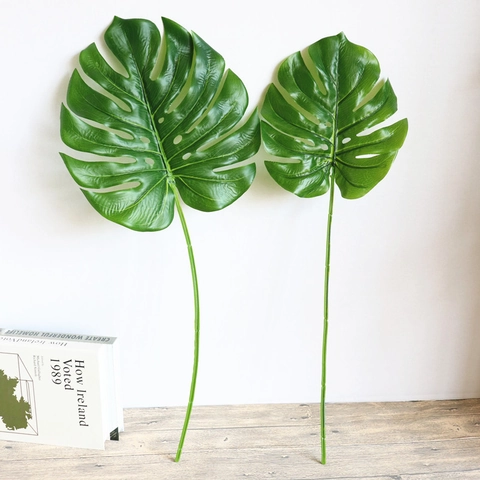 Künstliches Monstera Blatt Simulation Palmenblätter Kunststoff Tropische Pflanze Für Haus Nordisches Wohnzimmer Dekor Fotografie Requisite