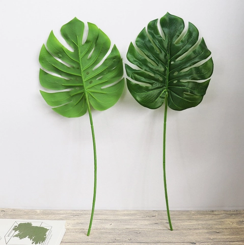 Künstliches Monstera Blatt Simulation Palmenblätter Kunststoff Tropische Pflanze Für Haus Nordisches Wohnzimmer Dekor Fotografie Requisite