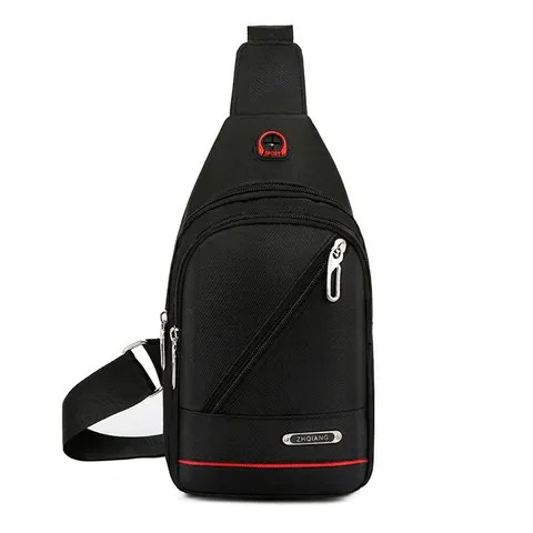 Men Chest Bag Waterproof Oxford Cloth Sling Crossbody Shoulder Pack Casual Sports Outdoor Travel Hiking For Male