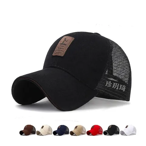 Cappello Trucker In Rete Cotone Traspirante Protezione Solare Baseball Regolabile Snapback Sport Casual Uomo Donna
