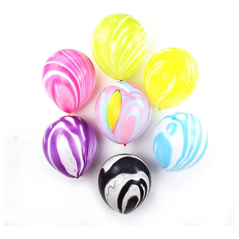 Marble Agate Pattern Balloons Thickened Latex For Birthday Wedding Party Decoration Decorative