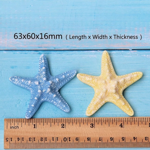 Starfish Seashell Resin Accessories Simulation Marine Ocean Style DIY Fridge Magnet Hairpin Shoe Charms Decoration