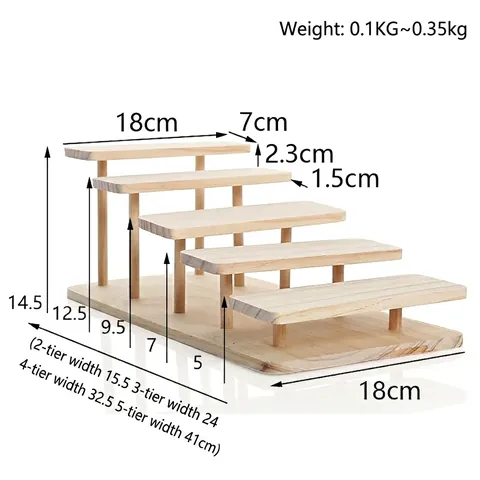 Solid Wood Glasses Display Stand Tiered Sunglasses Rack Multilayer Eyewear Storage Organizer For Countertop Store Home