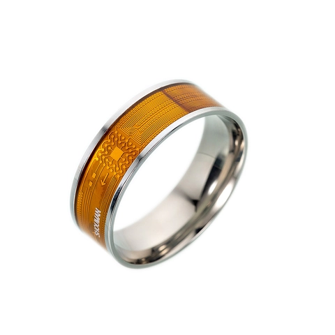 NFC Smart Ring Titanium Stahl Leiterplatten Design Intelligenter Fingerring Für Herren Damen Tech Zubehör Alltagsschmuck
