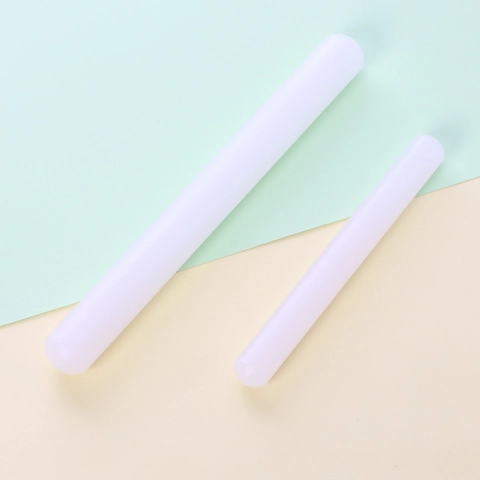 Plastic Non-Stick Rolling Pin Smooth Fondant Cake Dough Roller Professional DIY Baking Tool Kitchen Accessories