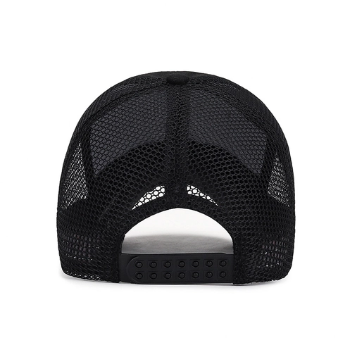 Summer Breathable Mesh Baseball Cap For Men Women Adjustable Snapback Trucker Hat Outdoor Sports Sun Hat Long Brim Letter Print