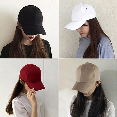 Baseball Cap Solid Color Polyester Cotton Twill Sun Protection Adjustable Casual Sporty Hat For Men And Women