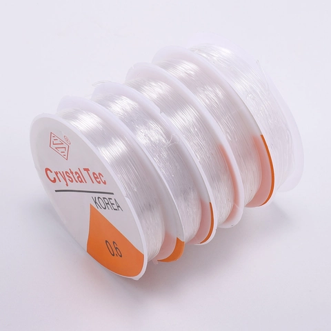 Elastic Crystal Thread Transparent White Jewelry Making Cord Polyurethane DIY Beading String For Bracelet Necklace Findings
