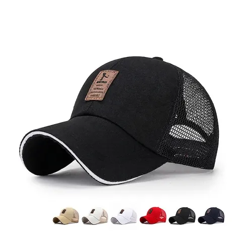 Trucker Cap Mesh Baseballkappe Canvas Atmungsaktiv Sonnenschutz Lässig Verstellbar Snapback Sportlich