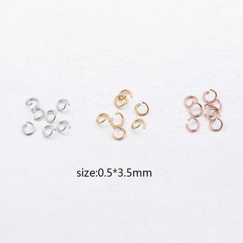 Open Jump Rings Stainless Steel Gold Plated Connectors For Jewelry Making DIY Findings Accessory