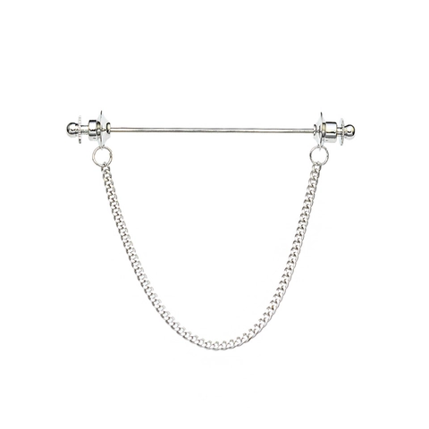 Spilla Da Colletto In Rame Minimalista Con Catena A Nappa Per Accessori Camicia Da Uomo Gioielli Da Matrimonio