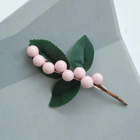 Künstliche Beeren Zweige Mit Grünen Blättern Kunststoff Mini Simulation Stechpalmenbeeren Für DIY Heimdekoration